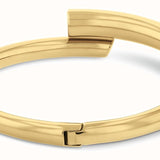 CK SPIRAL bracciale da donna di Calvin Klein in acciaio inossidabile color oro