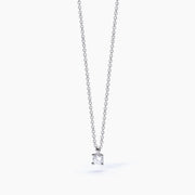 Mabina Girocollo in argento con catena forzatina e punto luce SHINY 553547