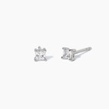 Mabina Orecchini a lobo con punto luce quadrato piccolo SHINY Codice: 563023