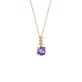 Marcello Pane Collana punto luce square lilla - Glam