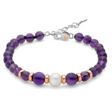 Bracciale Donna Miluna Terra Mare Ametista e Perla