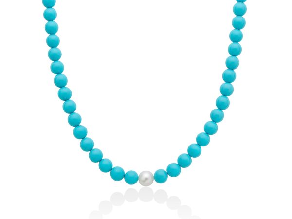 Collana Donna Miluna terra e mare PCL5318 Gioiello argento e perle e oro bianco 750