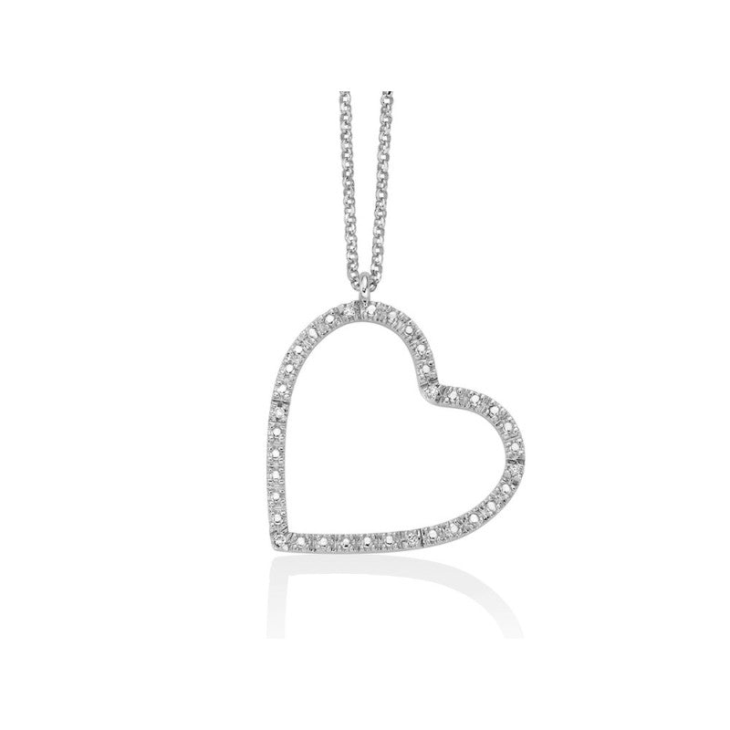 Collana Miluna cuore collezione Diamantissima Argento CLD4468