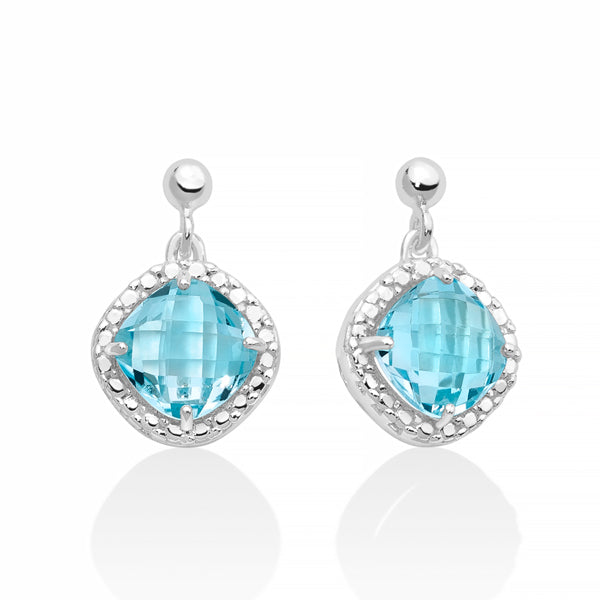 Orecchini Donna Miluna Quadrato Gemma del Cielo