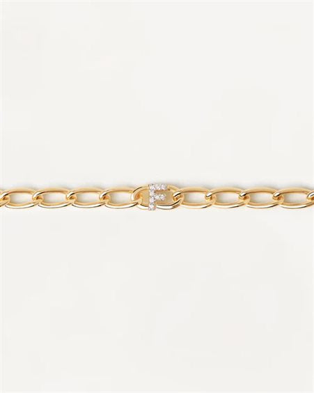 PDPaola bracciale donna gioiello Lettera F Codice: PU01-543-U