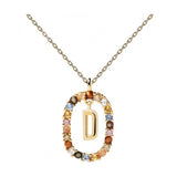 Collana donna gioiello PDPaola New Letters Lettera D