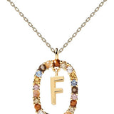 collana donna gioiello PDPaola New Letters Lettera F
