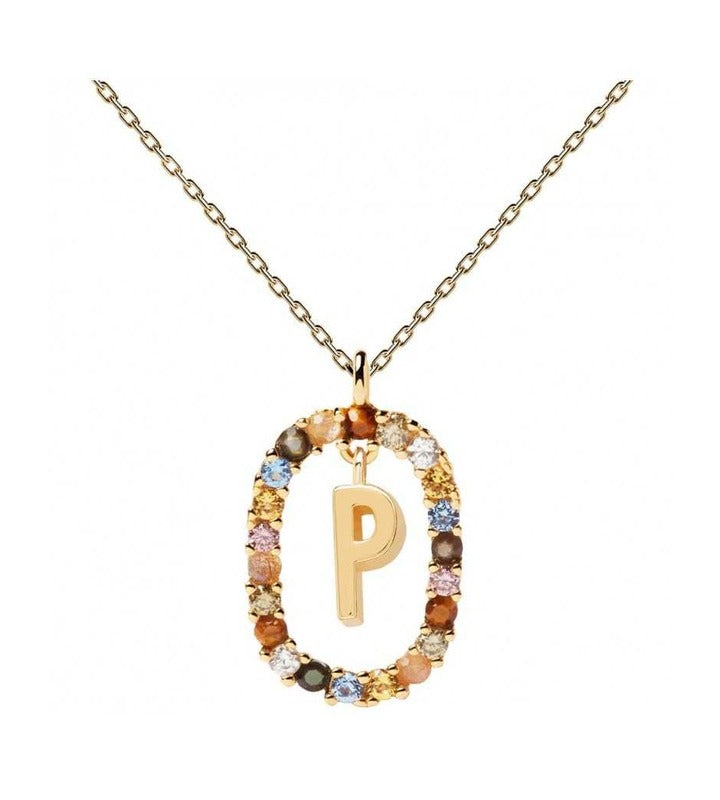 Collana donna gioiello PDPaola New Letters Lettera P Codice: CO01-275-U