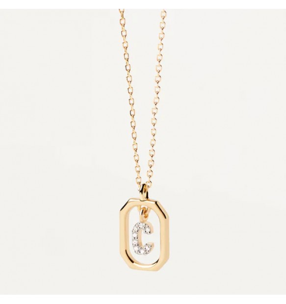 PDPaola collana donna gioiello Lettera C