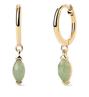 Orecchini a cerchio Avventurina Verde Nomad