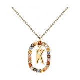 Collana donna gioiello PDPaola New Letters Lettera K