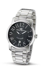 Orologio Philip Watch COUTURE R8253198525 Bracciale Acciaio Nero Uomo Donna