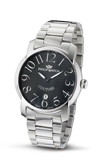 Orologio Philip Watch COUTURE R8253198525 Bracciale Acciaio Nero Uomo Donna