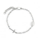 Bracciale in acciaio 4US Cesare Paciotti rosario uomo 4UBR7357