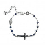 Bracciale in acciaio 4US Cesare Paciotti rosario uomo 4UBR7501