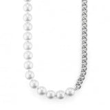 Collana n acciaio 4US Cesare Paciotti perle uomo 4UCL6850