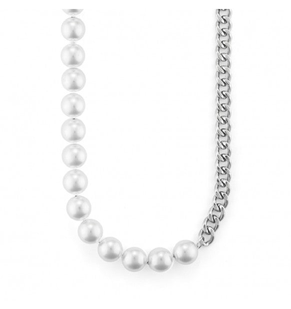 Collana n acciaio 4US Cesare Paciotti perle uomo 4UCL6850