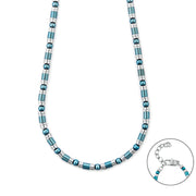 Collana Uomo 4US Cesare Paciotti Acciaio Biglie Blu