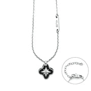 Collana uomo in acciaio 4US Cesare Paciotti Rosa Dei Venti Nero 4UCL7517