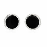 Orecchini Donna Raggi Argento 925 Onice e Zirconi