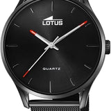 OROLOGIO LOTUS 18817/1 NERO CINGHIA ACCIAIO INOSSIDABILE 316L, UOMO