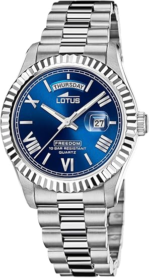 OROLOGIO LOTUS 18854/2 AZZURO CINGHIA ACCIAIO INOSSIDABILE 316L