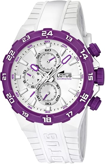OROLOGIO LOTUS 15800/8 BLANCO CINGHIA GOMMA
