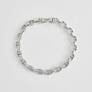 BRACCIALE UOMO MABINA AL TRAVERSO 533532 ARGENTO