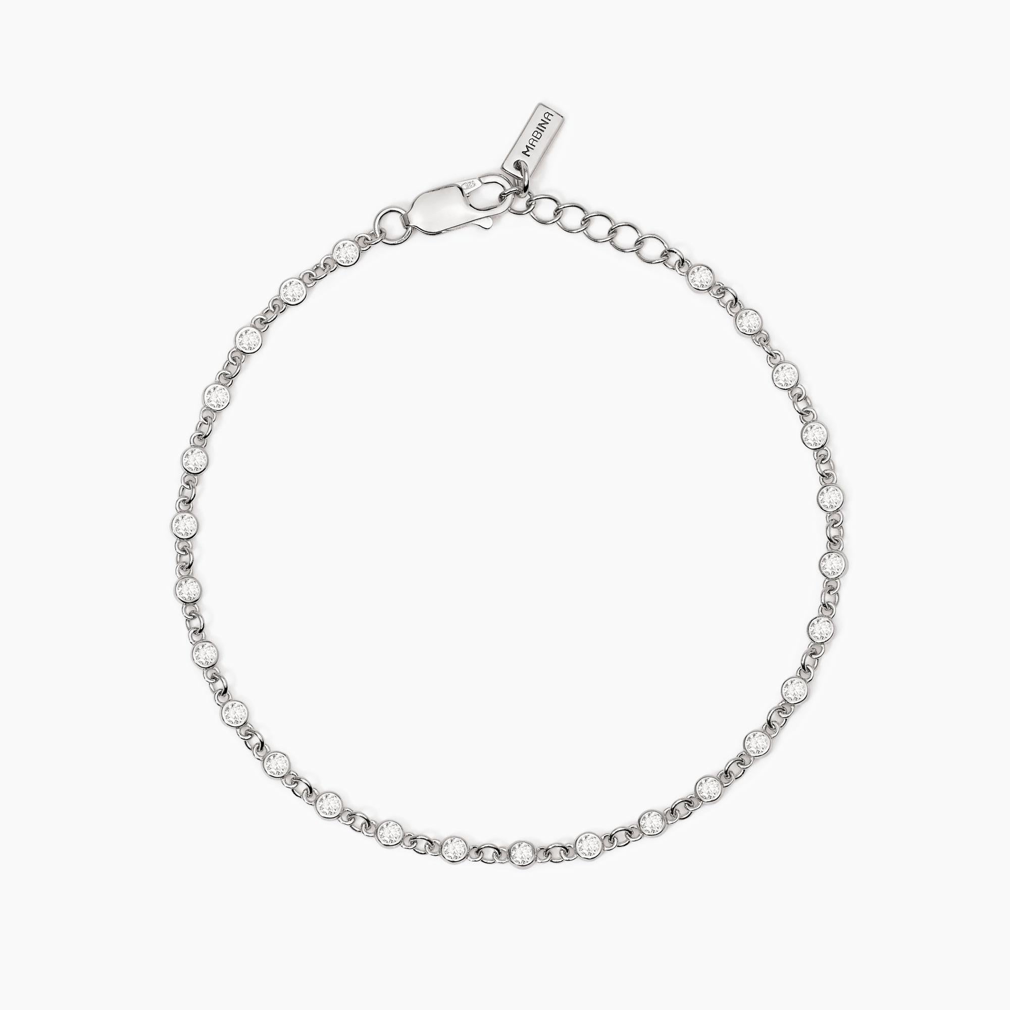 Mabina Codice: 533834  Bracciale uomo in argento con zirconiSkyline