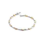 Bracciale uomo Marcello Pane argento bicolore