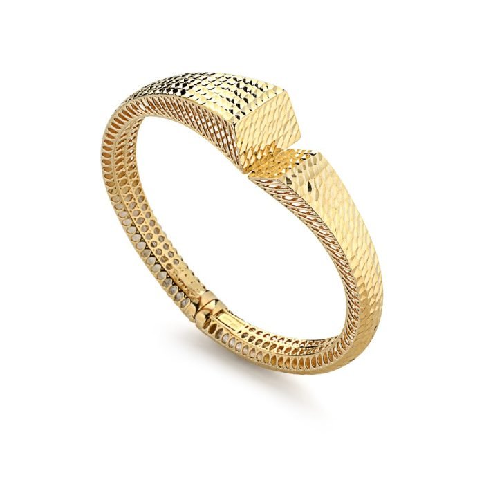 Bracciale in argento 925 dorato, Marcello Pane. Collezione LUX.