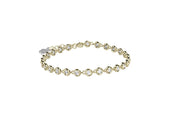 Nanan Bracciale Tennis in Argento 925 color oro con pietre bianche SKU: NAN0519