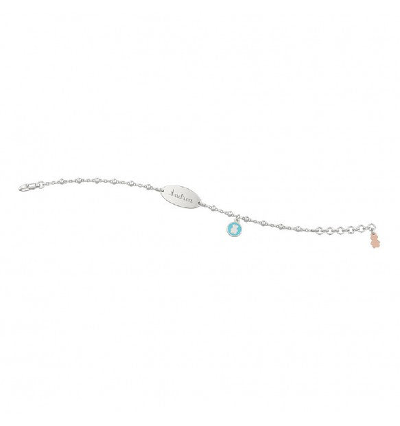bracciale Con Targa bambino Argento 925 gioiello Nanan Bijou Codice: NAN0063