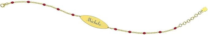 bracciale Con Targa bambino Oro 9kt gioiello Nanan Codice: NGLD0001