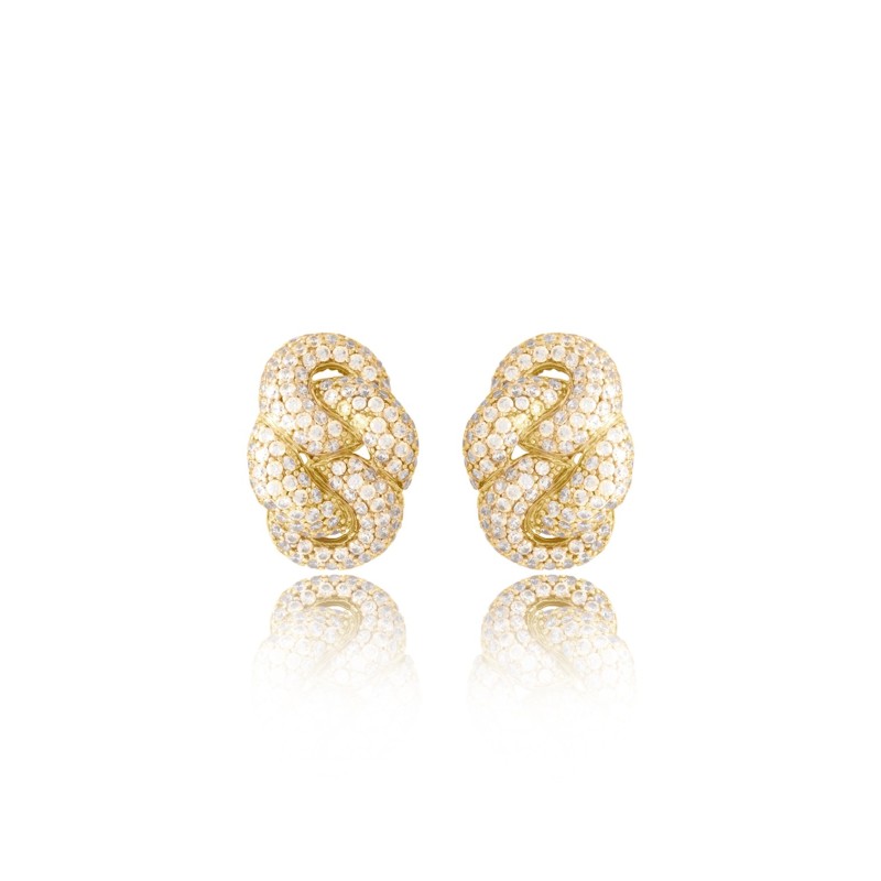 Noveottouno Orecchini Shine Intrecciato