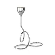 Ottaviani candeliere monofiamma in metallo argentato