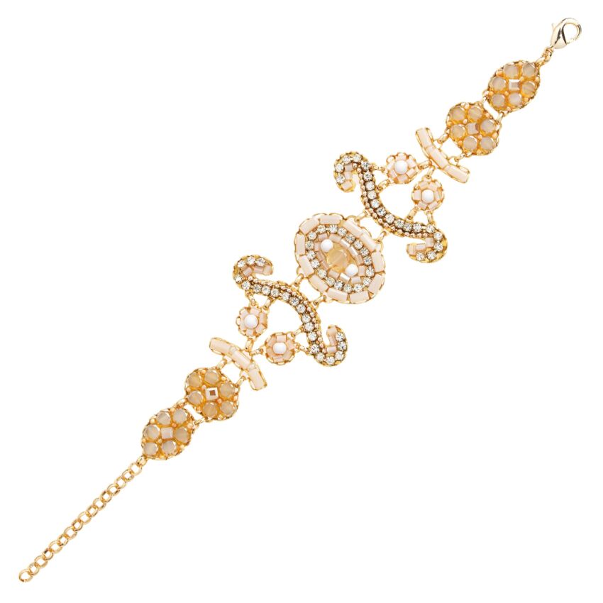 Ottaviani Bracciale con cristalli e perline