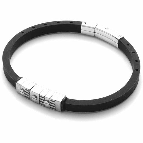 Bracciale in gomma ed acciaio Uomo 4US Cesare Paciotti - 4UBR3577