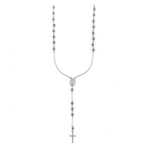 Collana in acciaio 4US Cesare Paciotti rosario uomo 4UCL7360