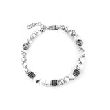 Bracciale Uomo 4US Cesare Paciotti in acciaio e Aulite Pietra Bianca 4UBR6241