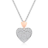 Collana Donna Argento 925 Roberto Giannotti Angelo Cuore Zirconi Bianchi