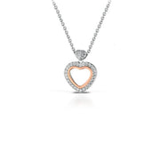 Collana Donna Roberto Giannotti Argento 925 Cuore Zirconi Bianchi