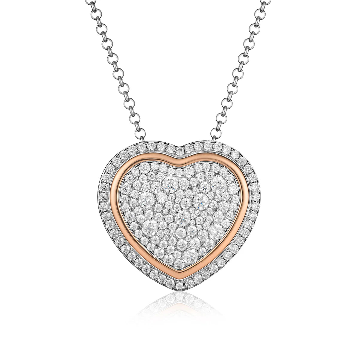 Collana Donna Roberto Giannotti Trilogia D’Amore Argento 925 Cuori