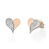 Orecchini Donna Argento 925 Roberto Giannotti Cuore con Zirconi GIA444