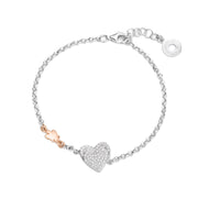 Bracciale Donna Roberto Giannotti Argento 925 Angelo Cuore Zirconi Bianchi