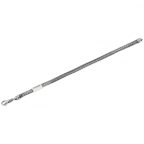 Bracciale Unoaerre uomo 5683 argento coda di volpe quadra