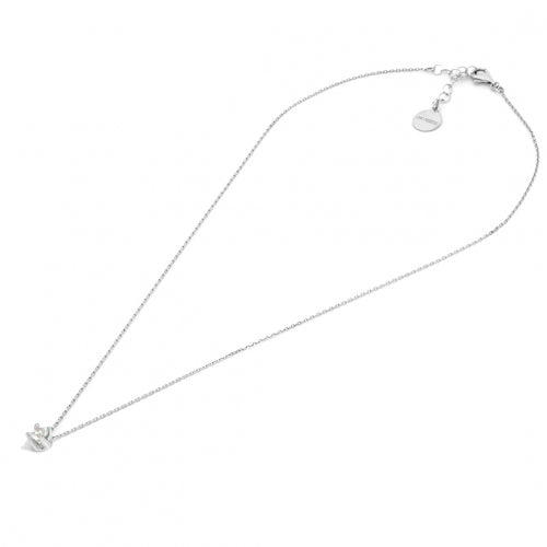 Unoaerre Collana Cubic Zirconia Mini in argento bianco