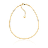 Unoaerre Collana in Argento Dorata Piccola Herringbone 6391