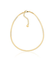 Unoaerre Collana in Argento Dorata Piccola Herringbone 6391