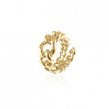 Anello in bronzo dorato